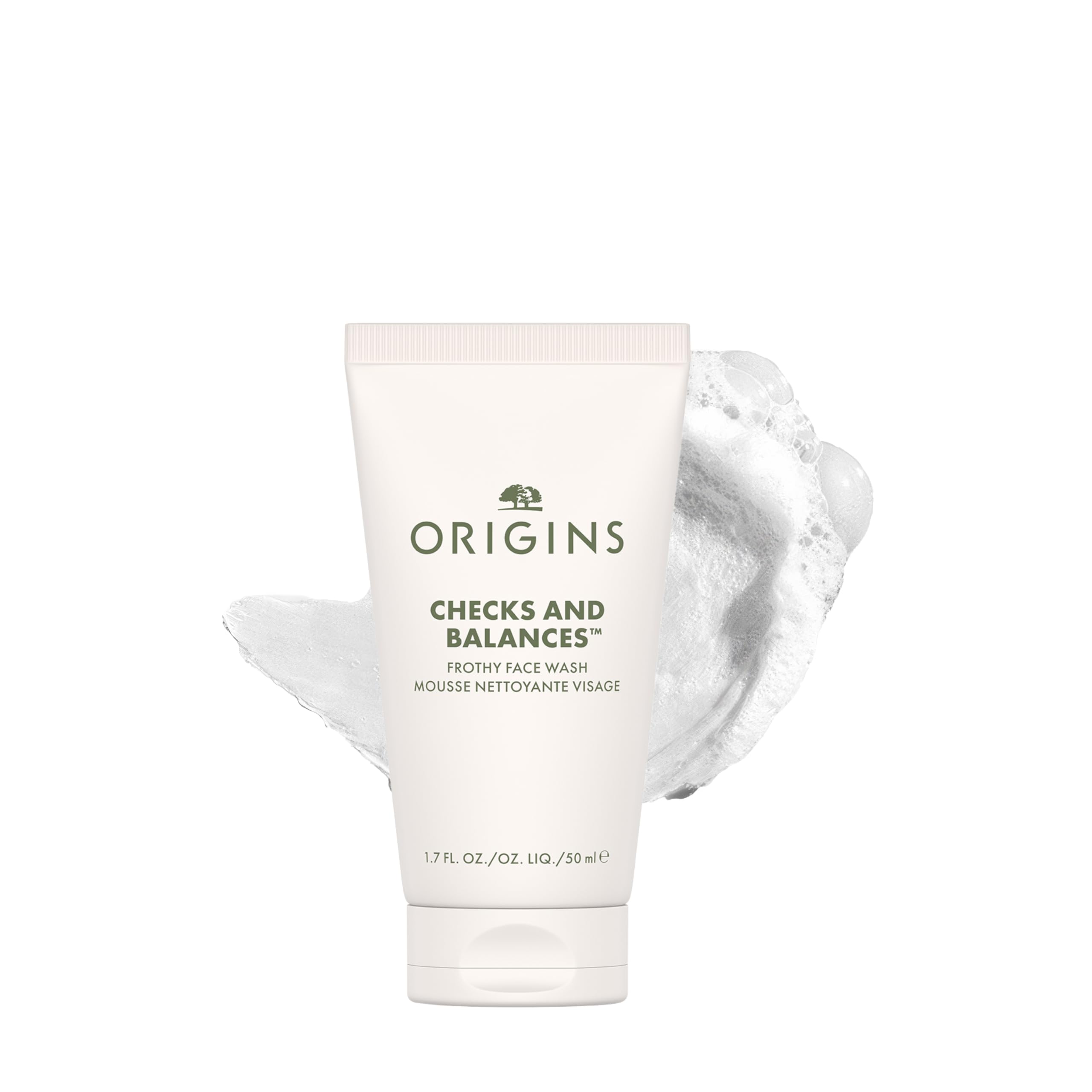 Origins Checks and Balances Frothy Face Wash & Gentle Face Wash for Men and Women | Foaming Facial Cleanser